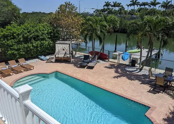 Stunning Waterfront Pool Walk To & Restaurants Large Private Pool Ferienhaus Clearwater Beach